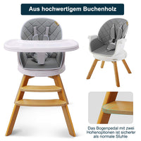 YOLEO 360 Degree Rotating High Chair Wooden Children's High Chair
