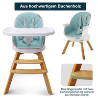 YOLEO 360 Degree Rotating High Chair Wooden Children's High Chair