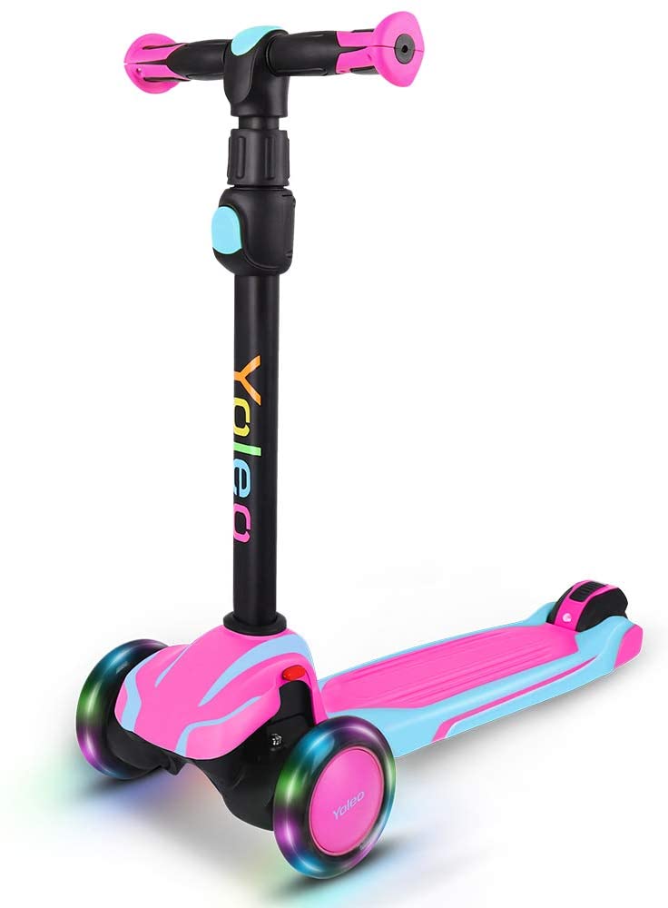 YOLEO Kinder Scooter Roller mit LED Leuchtenden Räder