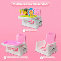 OUNUO Baby Hochstuhl Tragbarer Sitz und Sitzerhöhung