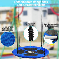 YOLEO 100cm Nestschaukel mit Zelt,  Tellerschaukel belastbar 150kg