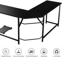 Dripex Büro Schreibtisch Computertisch 155 x 155 x 75 cm Gaming Tisch Mit L-Form für PC mit CPU-Ständer