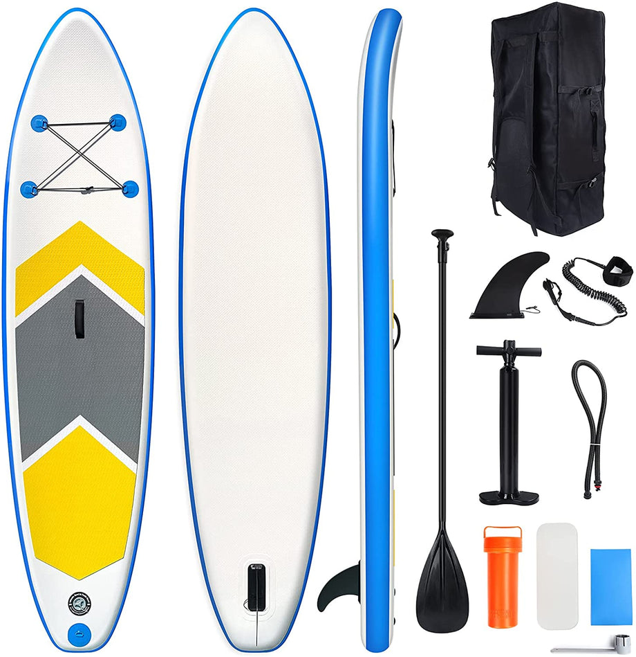 Dripex Aufblasbares Stand Up Paddle Board SUP Board Set Surfboard Paddling Board 150kg Belasbarkeit 305x76x15cm