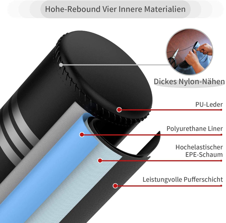 Dripex Boxsack Erwachsene Freistehender Standboxsack MMA Boxpartner Boxing Trainer Heavy Duty Boxsack mit Saugfuß, mehrere Farbe