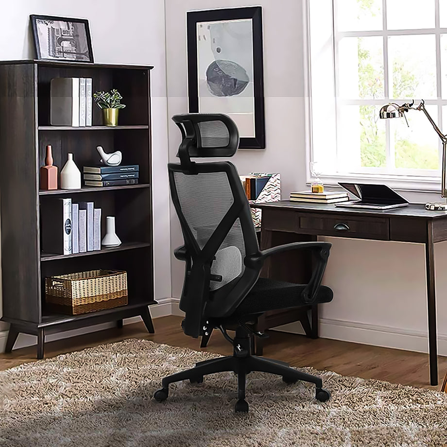 Dripex Bürostuhl Ergonomischer Stuhl mit 140 ° Verstellbarer Schreibtischstuhl Computerstuhl mit Kopfstütze und Lordosenstütze