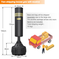 Dripex Freistehender Boxsack Standboxsäcke, MMA Boxpartner Boxing Trainer Heavy Duty Punchingsäcke Boxsack mit Saugfu