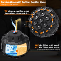 Dripex Freistehender Boxsack Standboxsäcke, MMA Boxpartner Boxing Trainer Heavy Duty Punchingsäcke Boxsack mit Saugfu