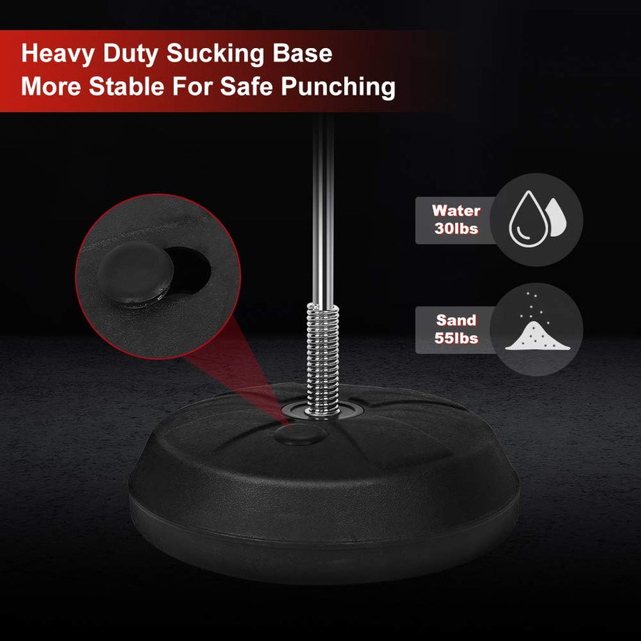 Dripex Fitness Boxsack Punchingball Set Boxtraining Höhenverstellbarer Standbox Speed-Ball Standboxball mit Boxhandschuhen