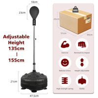 Dripex Fitness Boxsack Punchingball Set Boxtraining Höhenverstellbarer Standbox Speed-Ball Standboxball mit Boxhandschuhen