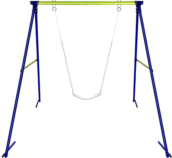 Dripex Schaukelgestell Kinder, Metall Schaukelgerüst bis 100KG Stabil 193x160x180cm Schaukel Gestell Outdoor Garten Spielplatz für Kinderschaukel Nestschaukel Kletterleiter