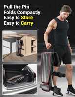 YOLEO 300kg klappbare Hantelbank Multifunktion mit Erweiterte Rücken und Kopf und Wirbelsäulenstütze, Training Fitness Bank Bauchtrainer Schrägbank mit 10-Fach Verstellbarer Rückenlehne