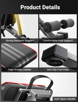 YOLEO 300kg klappbare Hantelbank Multifunktion mit Erweiterte Rücken und Kopf und Wirbelsäulenstütze, Training Fitness Bank Bauchtrainer Schrägbank mit 10-Fach Verstellbarer Rückenlehne