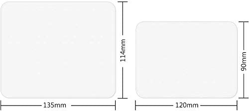 YOLEO Bodenschutzmatte transparent rutschfest 2 Größe Bürostuhl Schreibtischstuhl Unterlage wasserdicht hochwarmfest Kinderfreundlich für Hartböden Fliesen Parkett usw