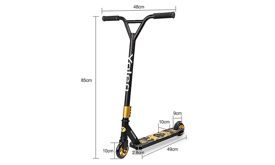 YOLEO Stunt Scooter Freestyle Tretroller Pro Scooter Kickscooter Roller für Kinder und Erwachsene