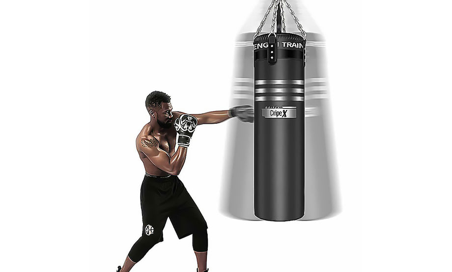 Boxsack Set Ungefüllt Sandsack Boxpartner BoxenSet mit Drehwirbel Stahlkette