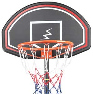 YOLEO Basketballkorb für Kinder, 1,6 bis 2,1 Meter höhenverstellbar mit Ständer Korbanlage beweglich Outdoor bis 12 Jahre