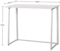 Dripex Faltbar Tisch Schreibtisch Computertisch für Homeoffice Arbeitszimmer Klappbar PC Tisch (Weiß)
