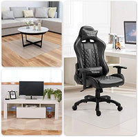 YOLEO Bodenschutzmatte transparent rutschfest 2 Größe Bürostuhl Schreibtischstuhl Unterlage wasserdicht hochwarmfest Kinderfreundlich für Hartböden Fliesen Parkett usw