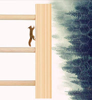 Dripex Laufgitter Baby Laufstall Absperrgitter Kinder Holzgitter Krabbelgitter aus Kieferholz mit Tür 182.4 x 205 CM