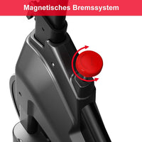 Dripex Heimtrainer Fahrrad, Indoor Hometrainer mit Stahlschwungrad, Magnetbremse, Pulsmesser, LCD-Anzeige und Flaschehalter Benutzergewicht bis 120kg