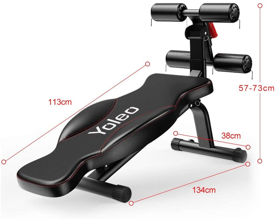 Yoleo Sit Up Bank Rückenlage Bord Hantelbank