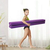 Dripex 210cm Schwebebalken Balance Beam Zusammenfaltbar Gymnastik Kinder Training Beam für Home Gym