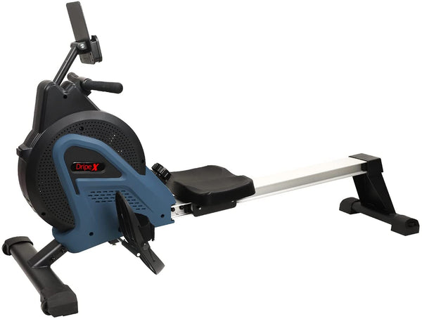 Dripex Rudergerät Magnetbremssystem für Heimgym & Cardio-Training, Rowing Machine mit Aluminium Gleitschiene, Rudermaschine16 stufige Widerstand & LCD-Monitor 2021 Version Rower
