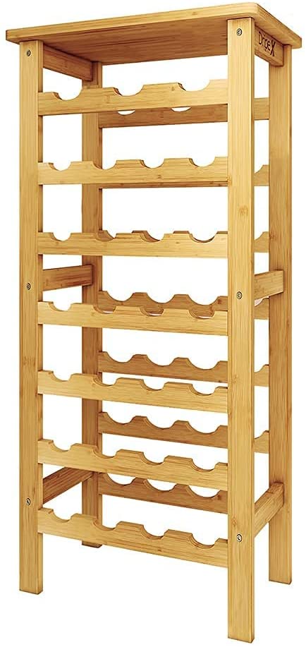 Dripex Weinregal Bambus Weinflaschenregal 7 Ebenen Flaschenregal für K –  Dripex -DE
