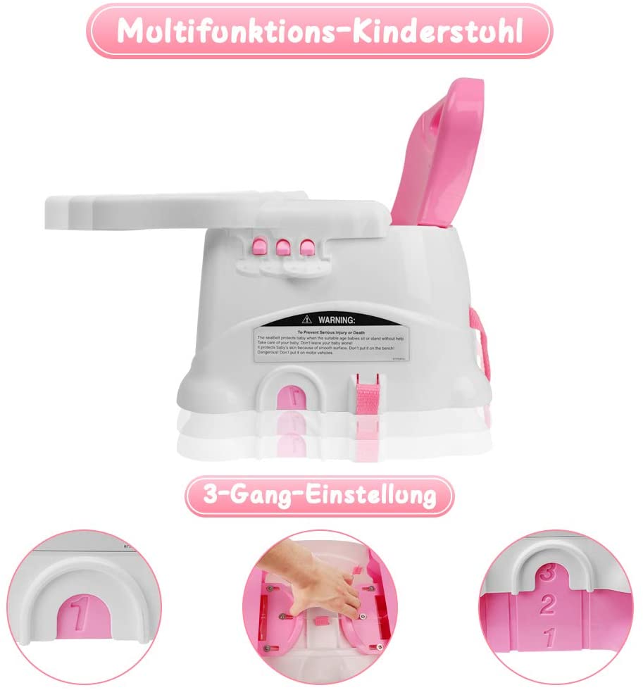 OUNUO Baby Hochstuhl Tragbarer Sitz und Sitzerhöhung