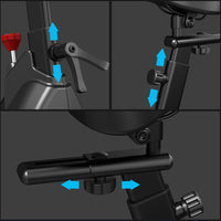 Dripex Heimtrainer Fahrrad, Indoor Hometrainer mit Stahlschwungrad, Magnetbremse, Pulsmesser, LCD-Anzeige und Flaschehalter Benutzergewicht bis 120kg