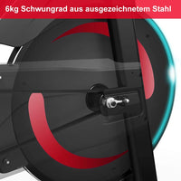 Dripex Heimtrainer Fahrrad, Indoor Hometrainer mit Stahlschwungrad, Magnetbremse, Pulsmesser, LCD-Anzeige und Flaschehalter Benutzergewicht bis 120kg