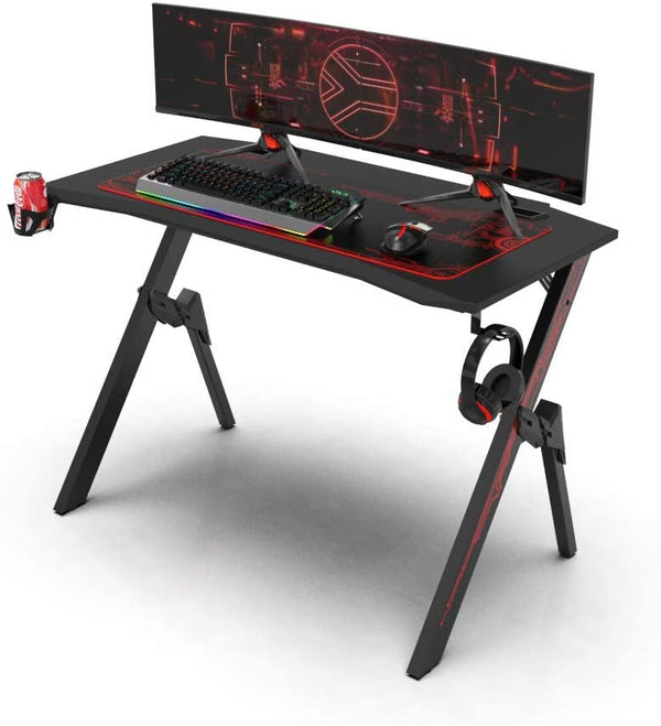 Dripex R-förmiger Computer-Schreibtisch mit gratis großem Mauspad