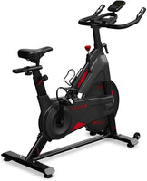 Dripex Heimtrainer Fahrrad, Indoor Hometrainer mit Stahlschwungrad, Magnetbremse, Pulsmesser, LCD-Anzeige und Flaschehalter Benutzergewicht bis 120kg