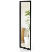 Dripex Wall Mirror 33 x 109 cm, Unbreakable Wardrobe Mirror, Hallway Mirror, Height Adjustable Hanging Mirror with Hooks