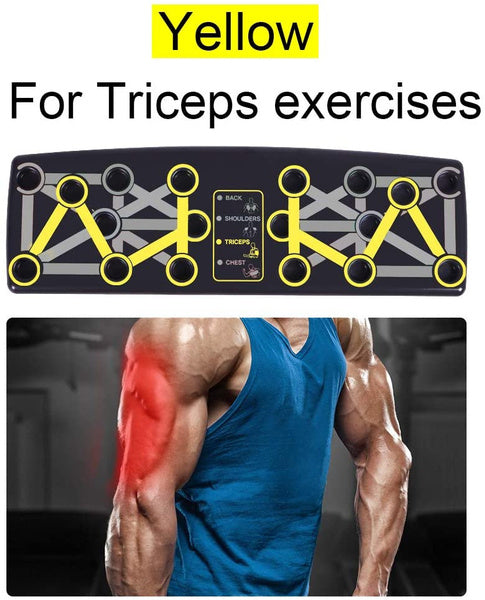 Push Up Board,14 In 1 Push Up System, Foldable and Portable Push Up Stand Home Gym Bar Set Strength Training for Full Body Workouts