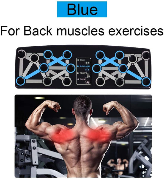 Push Up Board,14 In 1 Push Up System, Foldable and Portable Push Up Stand Home Gym Bar Set Strength Training for Full Body Workouts