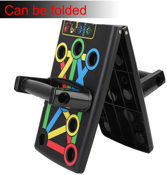 Push Up Board,14 In 1 Push Up System, Foldable and Portable Push Up Stand Home Gym Bar Set Strength Training for Full Body Workouts