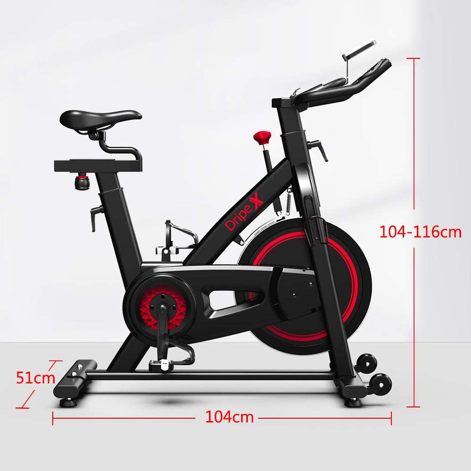 Dripex Heimtrainer Fahrrad, 13 kg Schwungrad Ergometer Hometrainer mit Magnetwiderstandseinstellung