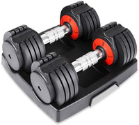 Dripex Hantelset Kurzhanteln Verstellbar 30LB/15KG 2er Set Professionell Dumbbell für Frauen Kinder, Schweißresistent Kurzhantelstange, 5 Gewichte Gleiten-Tech Verstellbar Hanteln für Krafttraining