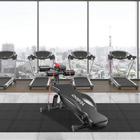 YOLEO Puzzlematte Kinderspielteppich Spielmatte Spielteppich Schaumstoffmatte Kinderteppich Schutzmatten Bodenschutzmatten Unterlegmatten Fitnessmatte 32x32 cm (Schwarz 18 Stücke)