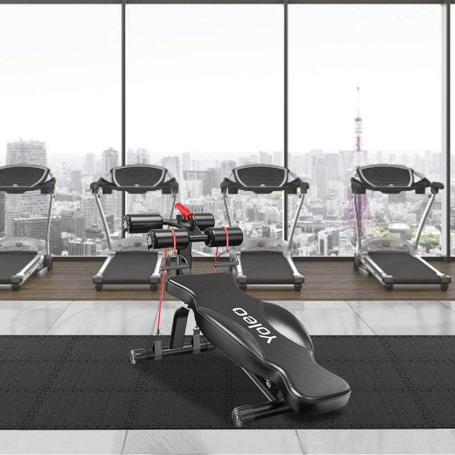 YOLEO Puzzlematte Kinderspielteppich Spielmatte Spielteppich Schaumstoffmatte Kinderteppich Schutzmatten Bodenschutzmatten Unterlegmatten Fitnessmatte 32x32 cm (Schwarz 18 Stücke)