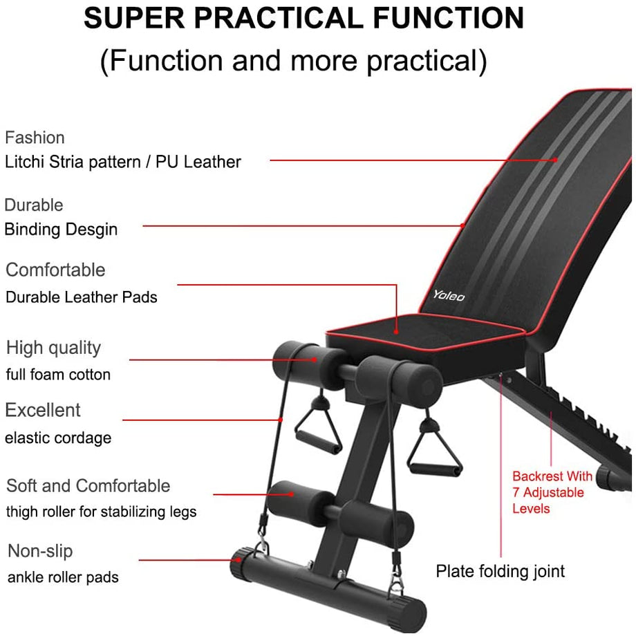 Yoleo Klappbare Hantelbank