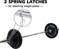 Dripex Hantelstange Ø 50 mm 220cm Langhantelstange, Olympische Hantelstange, Gewichtheberstange für Olympic Barbell, igengewicht 16,5kg, bis 400 kg belastbar, mit 2 Federverschlüsse