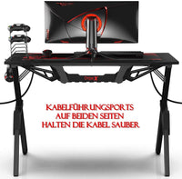 Dripex R-förmiger Computer-Schreibtisch mit gratis großem Mauspad