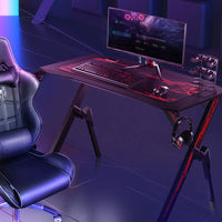 Dripex R-förmiger Computer-Schreibtisch mit gratis großem Mauspad