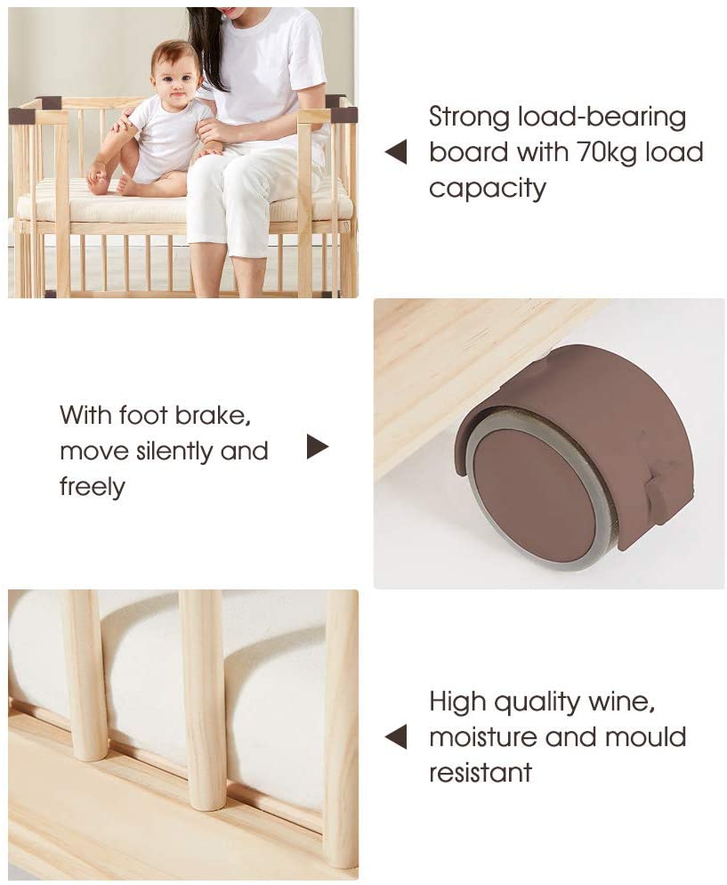 Dripex Babybetten aus Holz Dripex 65x100cm