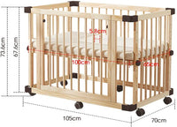 Dripex Babybetten aus Holz Dripex 65x100cm