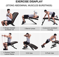 Yoleo Klappbare Hantelbank