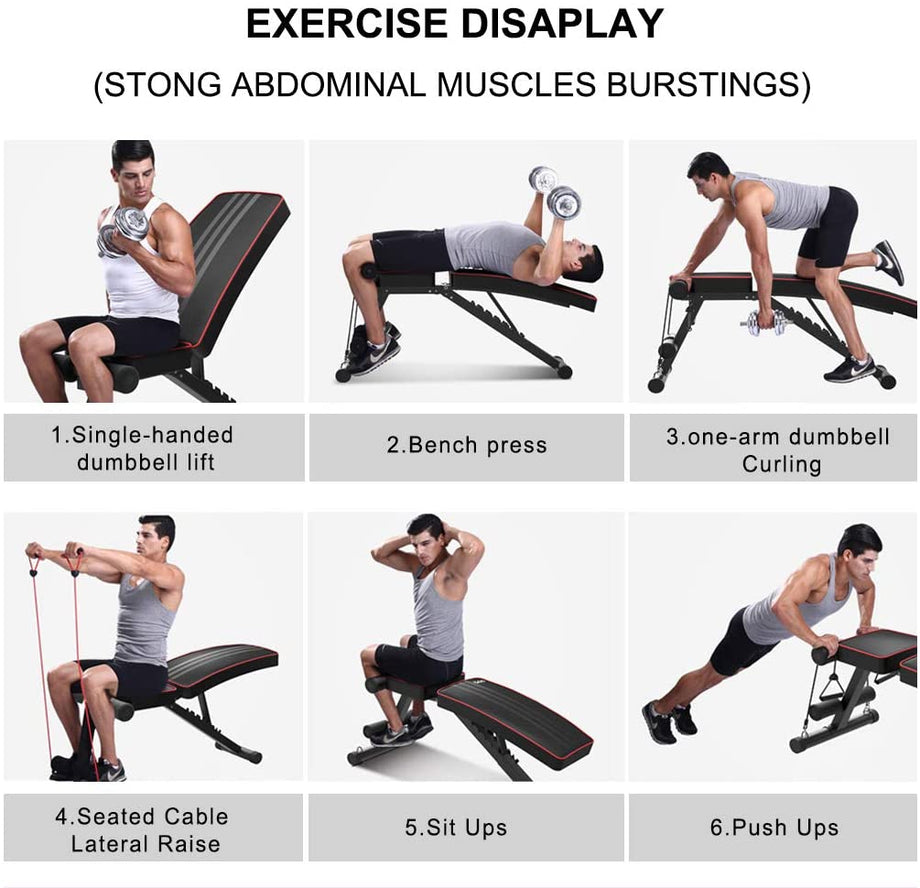 Yoleo Klappbare Hantelbank