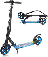 YOLEO Scooter für Erwachsene Roller Kickscooter Tretroller Cityroller für Kinder ab 10 Jahre 200mm Rad Klappbar und Höhenverstellbar mit Tragegurt